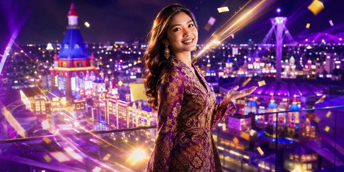 Meja roulette dan permainan kasino di Malaysia dengan motif batik